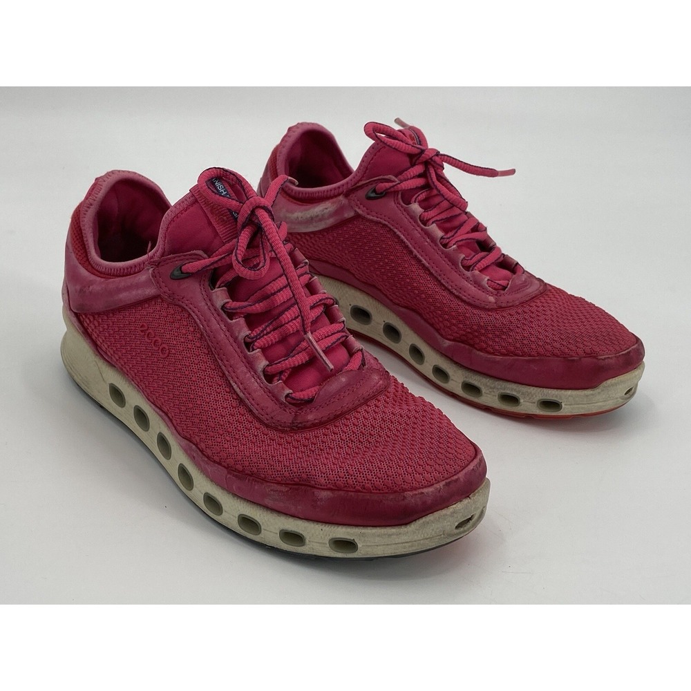 Ecco FUCHSIA Leather Gore Tex Waterproof Surround Women's Shoes Sz EU 38